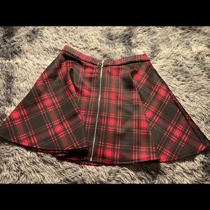 Plaid skater skirt